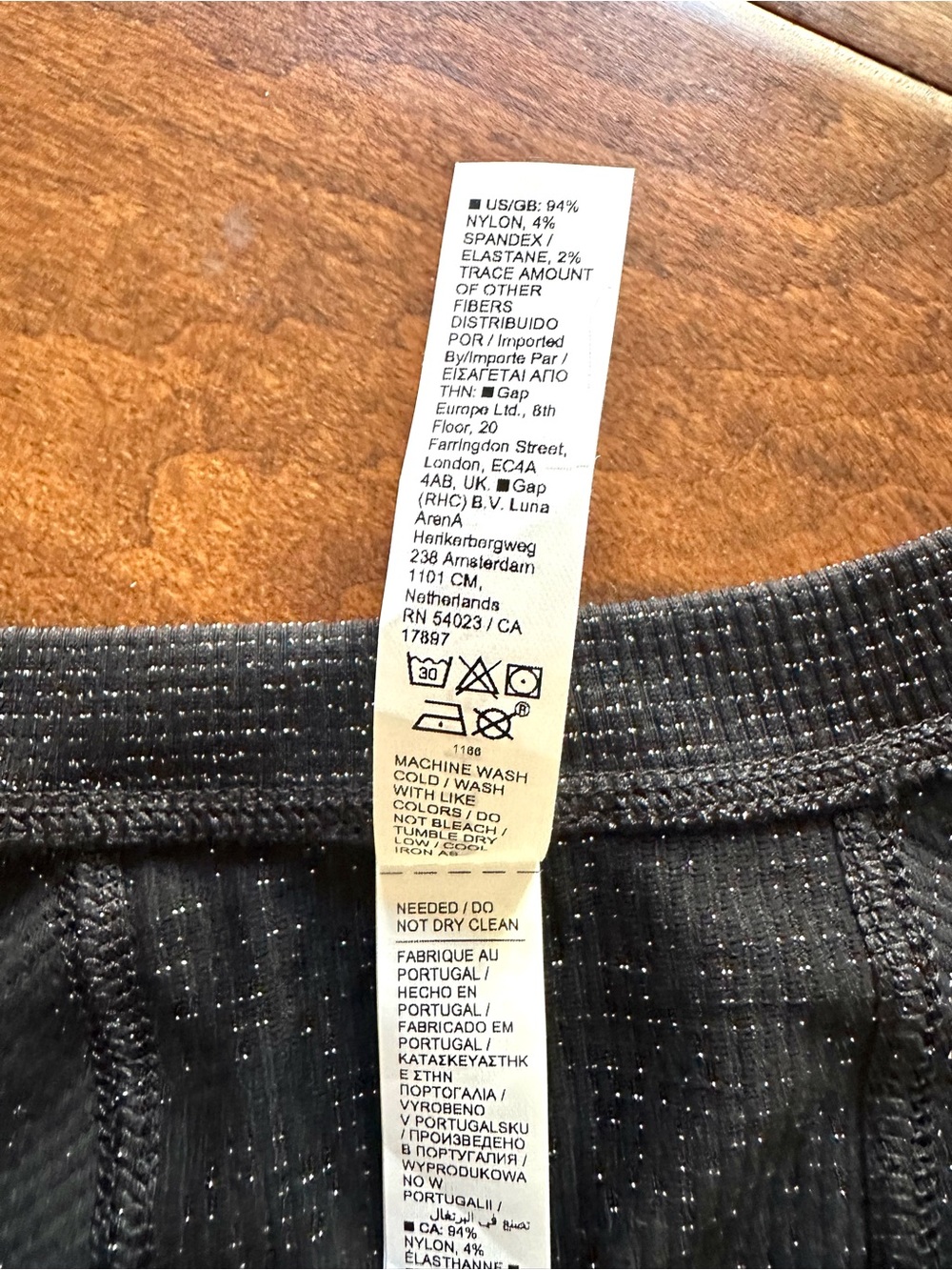 Athleta Momentum Seamless Metallic Long Sleeve Top NWT Black Large - Picture 6 of 11